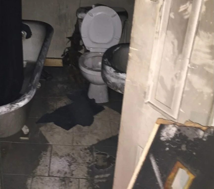 Before: Smoke Damage Cleanup